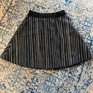Alice + Olivia skater skirt pinstripe